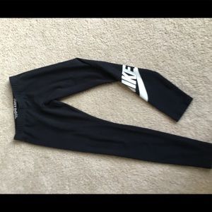 Nike cotton leggings swoosh